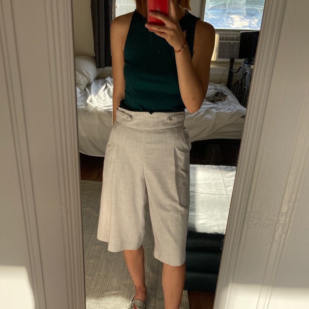 Linen wide pants